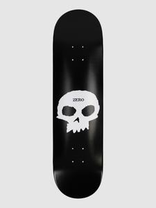 Дека для скейтборда Zero Single Skull 8.0″ Skateboard Deck, black white