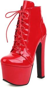 LYYSKY Женские вечерние ботильоны на платформе, высокий каблук 6,5 см, модный стиль кэжуал, панк, для мотоциклетного клуба. Длина стопы от 21,5 см до 28 см, высота каблука 16,5 см, размеры US3-US13