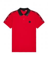 Поло Moncler Matt Black, красный