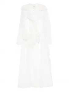 Макси-платье Clair с поясом Lita Couture, белый