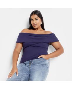 Женская блузка с принтом Pus Micha CITY CHIC, Blue