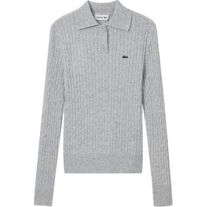 Топ женский LACOSTE, серебристо-серый