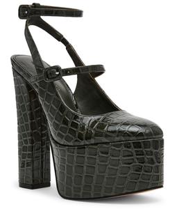 Женские туфли-лодочки на платформе Scottyn Mary Jane Steve Madden, Dark Green Croco