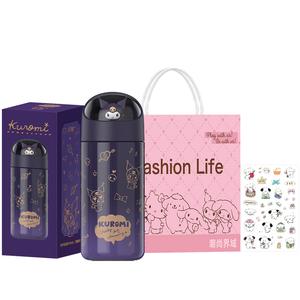 Термостаканы Echos Hello Kitty из нержавеющей стали 316, 350 мл Sanrio, Kuromi Insulated Cup+Sticker+Shopping Bag