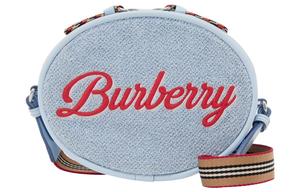 Burberry Мягкая сумка через плечо из махровой ткани детская голубая