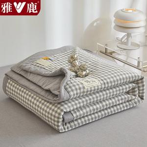 Yalu Одеяло летнее 180х200 см, хлопок Синьцзян, серый мелкий рисунок