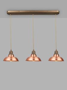 Подвесной потолочный светильник Millhouse с 3 плафонами для столовой John Lewis, Copper