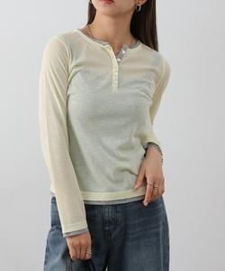 Многослойный пуловер-поло с имитацией кроя Colony 2139, цвет Yellow