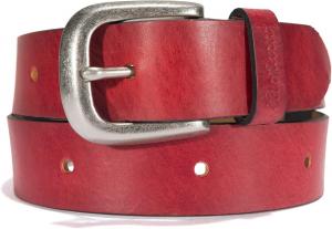 Carhartt Women's Casual Rugged Belts, Available in Multiple Styles, Colors & Sizes, Tanned Leather Continuous (Burgundy)