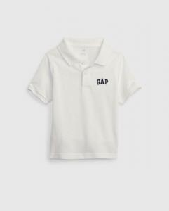 Пике-поло для мальчика Gap, белый