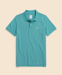 Поло-рубашка из эластичного пике Supima Cotton Stretch Piqué с логотипом GF, приталенного кроя.