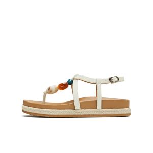 Женские сандалии с одним ремешком из коллекции Tricolor Stone Teenmix, Ecru