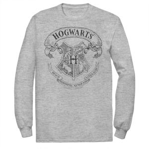 Мужская простая футболка с гербом Хогвартса в стиле Гарри Поттера Harry Potter