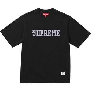 Футболка с аппликацией Supreme, морской синий/темно-синий