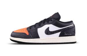 Jordan Air 1 Black Rice Toe Low Top Vintage баскетбольные кроссовки Unisex черные