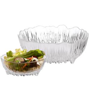 Тарелка Glacier прозрачная KAWASIMAYA, [Two-Piece Set]Crystal Glass Fruit Bowl (Large Size, Small Size)