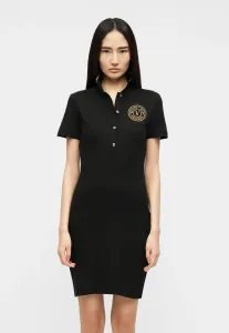 Платье-Рубашка с эмблемой Versace Jeans Couture, Black/Gold-Colored