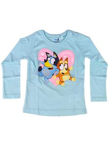Лонгслив 'Bluey & Bingo' в светло-голубом цвете