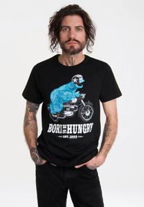 Футболка с принтом Sesamstrasse Krumelmonster Motorrad LOGOSHIRT, цвет schwarz