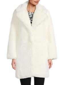 Пальто из искусственного меха Stella Apparis, слоновая кость
