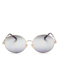 Chloé Eyewear солнцезащитные очки в круглой оправе, золотой