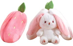 BIG TAYLOR Розовый клубничный кролик/желтый морковный кролик плюшевая кукла 18см/25см/35см высота