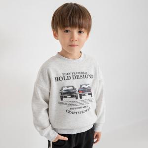 Винтажная толстовка на флисовой подкладке с изображением автомобиля