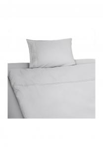 3-комплектное постельное бельё с наволочкой 50x70 см, пододеяльник Almina, светло-серый 135x200 см