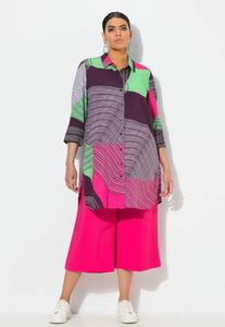Блуза Ulla Popken 3/4 SLEEVE, Dark Plum/Multi-Coloured