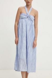 Льняное платье Answear Lab, синий