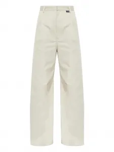 Плиссированные брюки с широкими штанинами Mm6 Maison Margiela, нейтральный