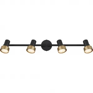 Потолочный светильник MASON GU10 1 шт. Потолочный спот/черный/антик/золотистый/поворотный/регулируемый/коридор Globo Lighting, черный