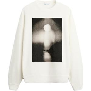 Свитшот мужской белый ZARA