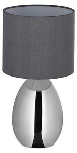 Настольная лампа Relaxdays Metall & Stoff, серый - серебристый