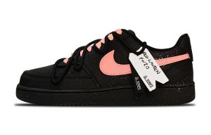 Nike Court Vision Противоскользящие Кроссовки для Скейтбординга Низкие Унисекс Черные Розовые