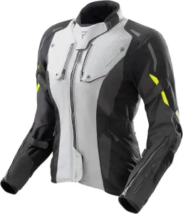 Женская мотоциклетная куртка REBELHORN Hiker IV | Текстиль | Защита локтей и плеч 2-го уровня | Съемная внутренняя и внешняя мембрана | 2 вентиляционные панели | 4 вентиляционных канала | Размеры до 5XL, Black / grey / fluorescent yellow