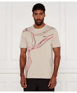 Футболка с изображением жука Regular fit Boss Green, бежевый