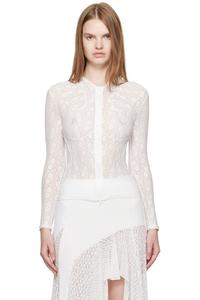 Худи на шнуровке и молнии Pushbutton, белый