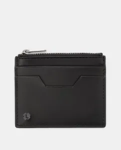 Мужской черный кожаный держатель для карт Lottusse, чёрный
