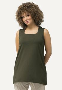 Топ CARREE-AUSSCHNITT ÄRMELLOS Ulla Popken, цвет Evergreen