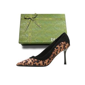 Туфли на тонком каблуке высотой 7 см для женщин Dunnu, Black