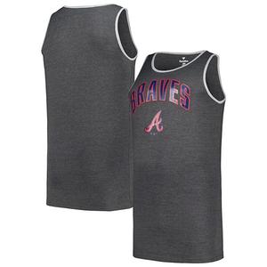 Мужская майка Atlanta Braves с логотипом в виде арки, цвет heather charcoal Unbranded