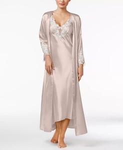 Платье и халат Stella Satin Venise Trim раздельные Flora by Flora Nikrooz