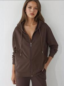 Толстовка с капюшоном на молнии Hiccup, коричневый