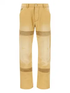 Брюки Sierra из парусины с вельветовыми панелями Wales Bonner, желтый