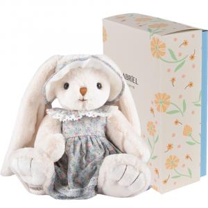 Кукла принцесса кролик в цветочной юбке, плюшевая игрушка 30cm высота, издание с признанием и пожеланиями на день рождения GABRIEL