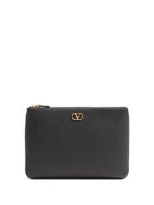 Плоский клатч среднего размера Valentino Garavani, черный