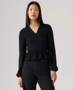 Женский топ Esme с длинными рукавами и облегающим кроем Levi'S, черный