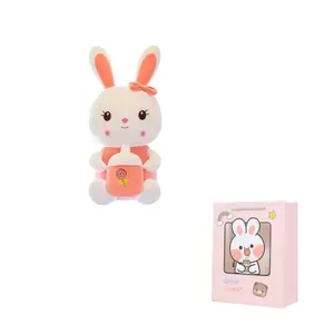 Очаровательная и милая плюшевая игрушка кролик с бутылочкой, плюшевая кукла высотой 35см/45см/60см/85см CHONGRONGLIANYU