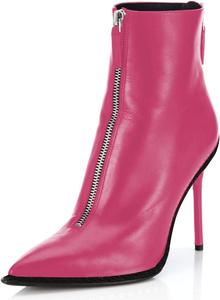 Женские ботильоны XYD с молниями спереди и сзади, модные, с острым носком, шпилькой и тонким каблуком, сексуальные и стильные для мероприятий, Fuchsia
